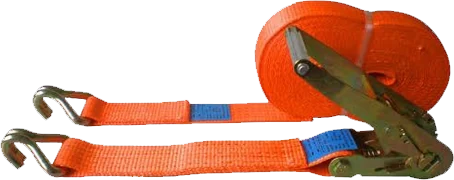 Orange ratchet lashing belt
